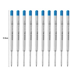볼펜심 고급볼펜 서명펜 국제표준규격 G2 폭넓은 호환성 몽블랑 파카 등 블루, 10개
