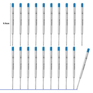 볼펜심 고급볼펜 서명펜 국제표준규격 G2 폭넓은 호환성 몽블랑 파카 등 블루, 20개