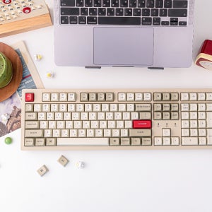키크론 K10 PRO SE2 기계식 키보드 풀배열 사무용 맥북 키보드 레트로, 라이트 저소음 바나나축