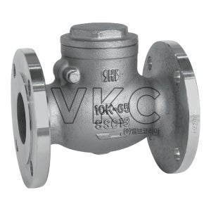 (국산) 화성 스텐스윙체크 10K 15A SB타입 플랜지식 (HS SSC13 S.B 스윙체크밸브)