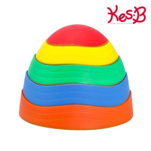 [캐스B] 스포츠 뉴레인보우디딤대(2273) 밸런스운동 균형잡기 감각발달 징검다리 신체활동