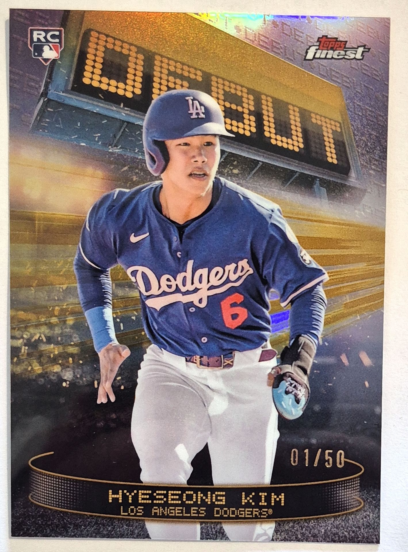 김혜성 야구카드 탑스 데뷔 50장한정 골드 루키 2025 MLB카드 6139