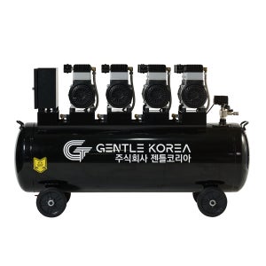 젠틀코리아 에어 콤프레샤 10마력 240L 오일리스 저소음 컴프레셔 공기압축기10HP 블랙