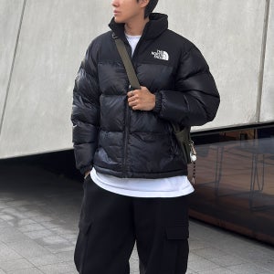 노스페이스 남성 패커블 후드 눕시 온볼 패딩 자켓 ( 블랙 )