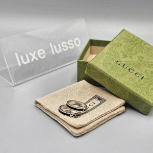 구찌 인터로킹 에나멜 G 링 반지 701620