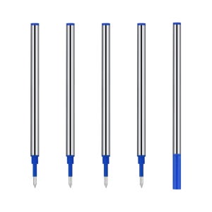 수성펜 서명펜 리필심 폭넓은 호환성 독일잉크 0.5mm 블루, 10개