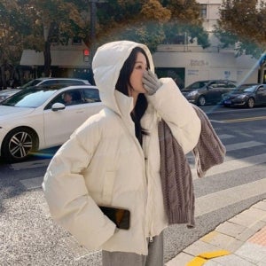 패딩 여성숏패딩 겨울 겨울패딩 여성 숏패딩 숏 후드 하이넥 후드패딩 따뜻