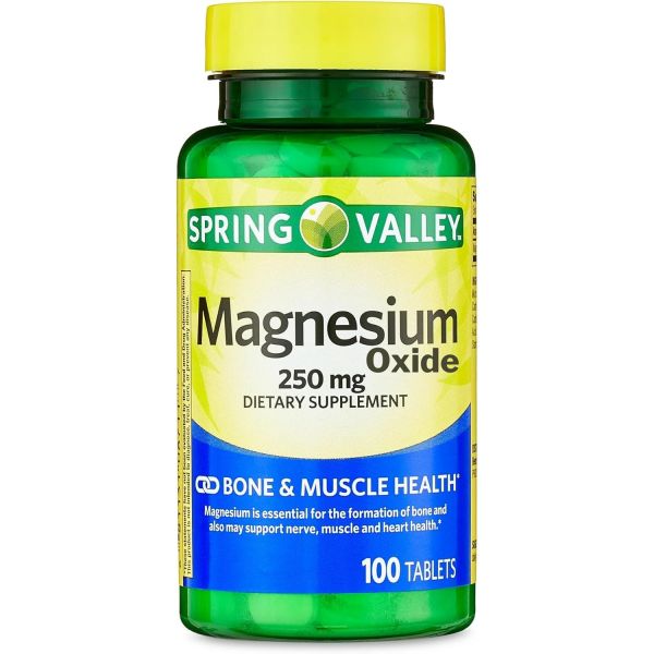 <b>스프링 밸리</b> 마그네슘 250mg 100정 정제