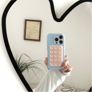 [블프 단독]엘라고 맥세이프 흡착 뽁뽁이 실리콘 거치대 패드 (러블리핑크)