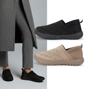 젠틀러슈 여성 가벼운 퀼팅 방한 패딩 슬립온