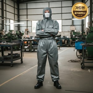 가드맨 일회용 G-1 포켓형 원피스 방진복 작업복 방역복 방호복 보호복