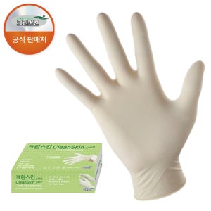 크린스킨 스마트 라텍스장갑 100매 천연고무 위생장갑 식품용 파우더프리 L(대형), 1개