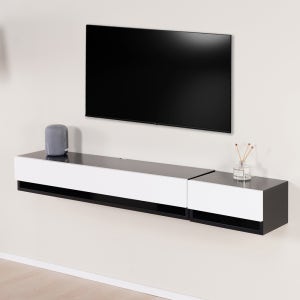 벽걸이 거실장 셋톱박스 협탁 세트 BW