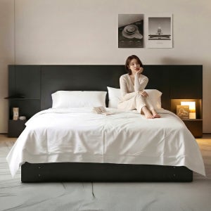 휴엔드 헤드형 수납 침대 스퀘어 프레임 Q