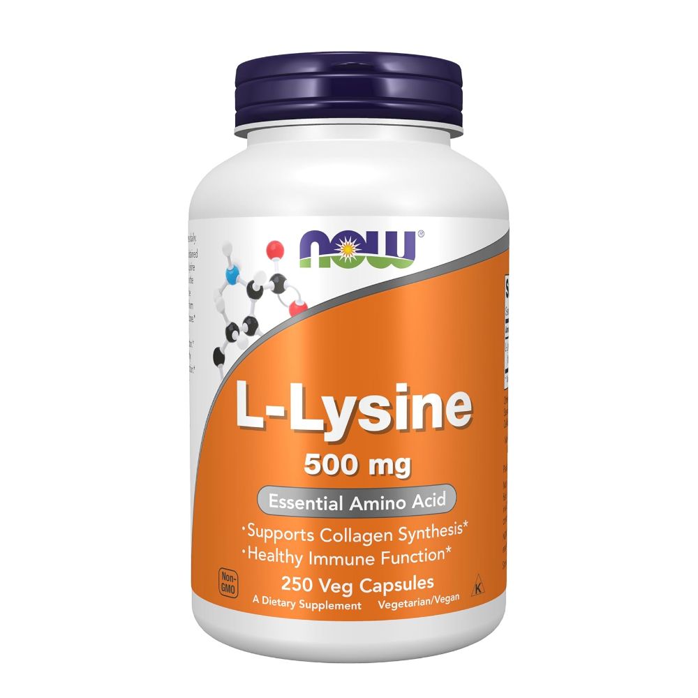나우푸드 <b>라이신</b> <b>엘</b> L-Lysine <b>500mg</b> 250캡슐, 1개