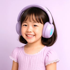 디알고 어린이안전 청력보호 LED 블루투스 유무선 키즈헤드폰 BH10CK