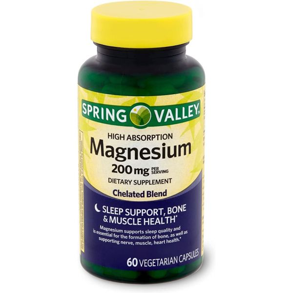 <b>스프링 밸리</b> 고성 마그네슘 200mg 60캡슐