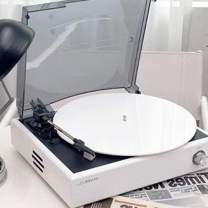 턴테이블 매트 컬러반 화이트 슬립 더스트 커버 12인치