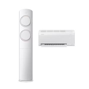 삼성 AI 비스포크 Q9000 투인원 에어컨 56.9+18.7m 실외기포함 AF60F17D11BRS