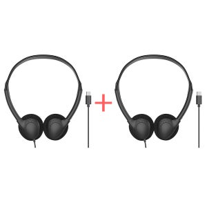 디보이스 CH-S3C 고음질 C타입 초경량 헤드폰 2개 1세트 음악감상 학습용 인강