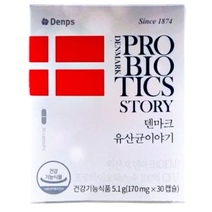 덴프스 덴마크 유산균이야기 170mg x 30캡슐 1개