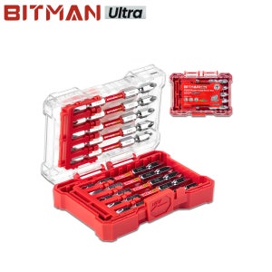 비트맨 울트라 양날 토션 십자 비트 82mm PH2 자석 임팩 드라이버 전동드릴 10개입