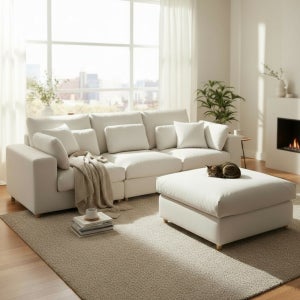 리안 일리나 구스 타이보 갤럭시 패브릭소파, 4인