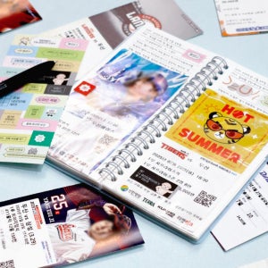 티켓북 야구 뮤지컬 영화 기록노트 추억보관 포켓 다이어리