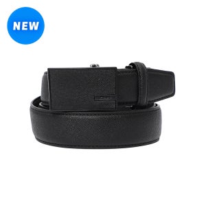 [레노마 포체벨트]블랙 사피아노 소가죽 남자 허리 정장 자동벨트