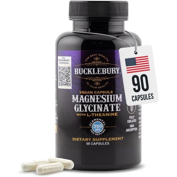 불안 L테아닌 캡슐 함유 글리신산 마그네슘 비건 90개