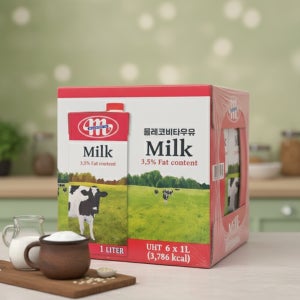 믈레코비타 멸균 우유 1000ml 6입 유통기한 2026.05.06