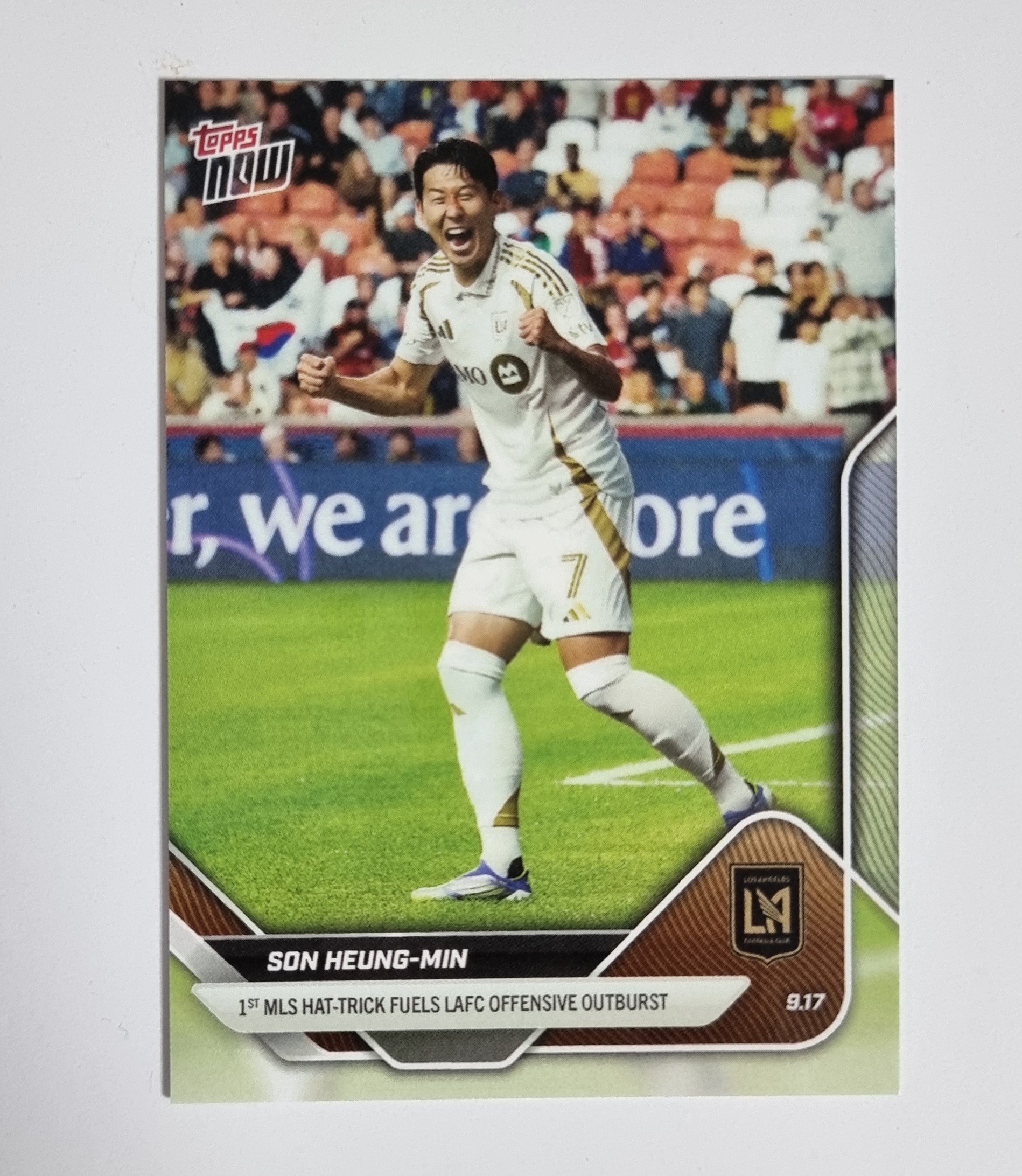 손흥민 LAFC 첫 해트트릭 카드 2025 Topps Now MLS LAFC 1st HAT TRICK No-95 축구카드
