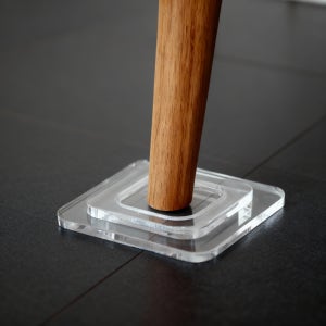 가구 받침대 쇼파 다리 식탁 받침 매트 바닥 보호 눌림 밀림 방지 투명아크릴 정사각형 1호