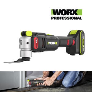 웍스 20V 충전 멀티커터 풀세트 WU698 2.0Ah 배터리2개