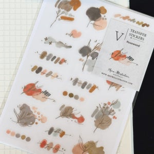 Meow Illustration 대만 전사 판박이 스티커 Orange Tree