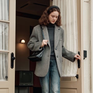 [제로스트릿][슈퍼적립]울 블레이저 코트 WOOL BLAZER COAT / GRAY