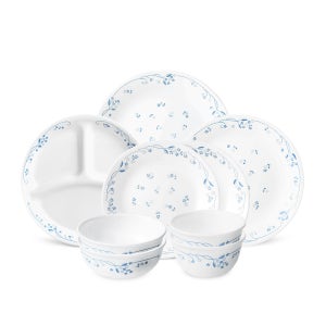 코렐 프로빈셜블루 한국형 2인 9P 원형 삼절 홈세트