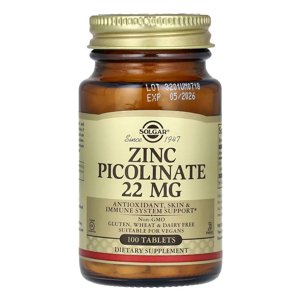 솔가 징크 아연 피콜리네이트 22mg 100타블렛