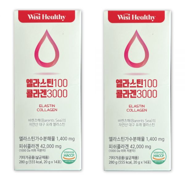 삼신제약위시헬시 <b>엘라스틴 100 콜라겐 3000</b> x 14포 /SJ