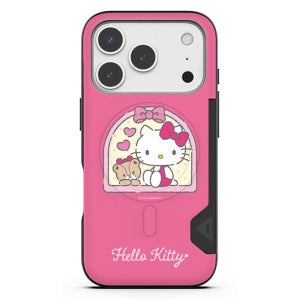 산리오 맥세이프 카드2장 수납 범퍼 케이스 윈도우 헬로키티, 아이폰17 프로 맥스