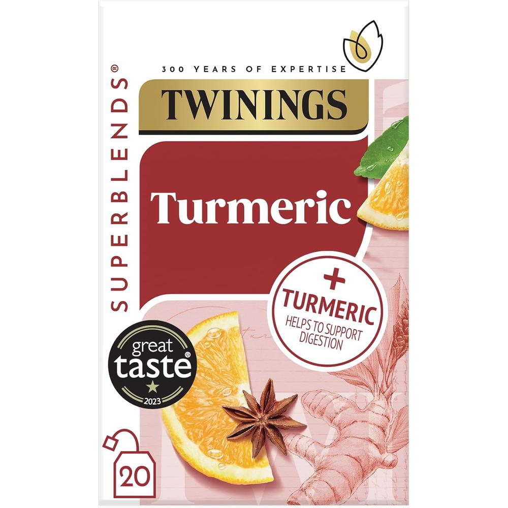 Twinings 트와이닝 슈퍼<b>블렌드</b> <b>터메릭</b> 20티백 40g 4개