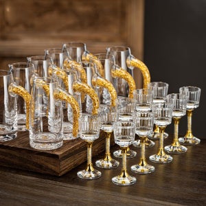 고급 크리스탈 비즈니스용 소주잔 미니 주병 수납 세트 빼갈잔