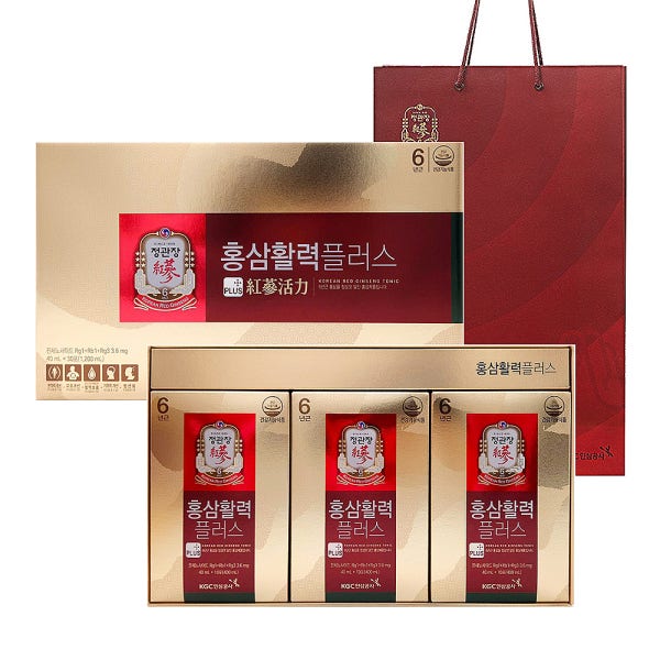 정관장 홍삼활력 6년근 진액 로얄 골드 보운 홍삼정 스틱 샷 홍삼달임액 효능 선물세트