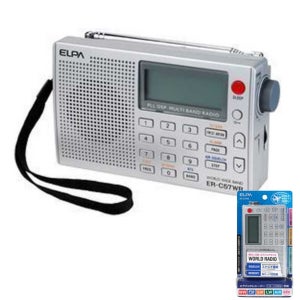 ELPA 엘파 휴대용 라디오 AM FM 단파 장파 ER-C57WR