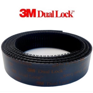 3m 듀얼락 찍찍이 벨크로 초강력 양면테이프 블랙SJ3550CF 250 스템 2.54cm x100cm