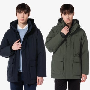 라코스테 남성 중기장 헤비 다운 패딩점퍼 파카 겨울점퍼