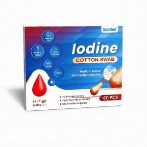 포비돈 요오드 스틱 스왑 소독약 일회용 면봉 60개