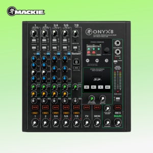 맥키 MACKIE ONYX8 8채널 소형콘솔 아날로그믹서 회의실 강의실 블루투스 이펙터