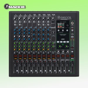 맥키 MACKIE ONYX12 12채널 콘솔 아날로그믹서 회의실 강의실 블루투스 이펙터