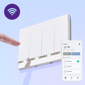 헤이홈 스마트 피카 조명 스위치 4구 스마트홈 iot 원격 자동불끄기